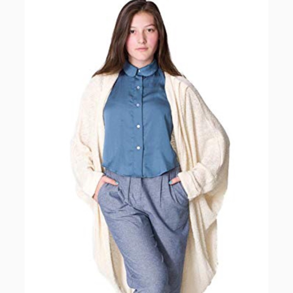 American Apparel cardigan in cream color